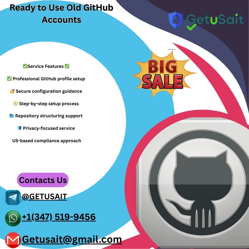 Ready to Use Old GitHub Accounts