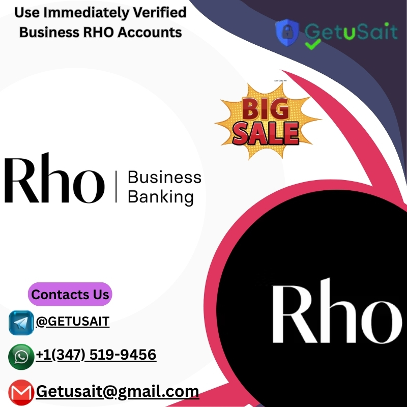 Use Immediately Verified Business RHO Accounts